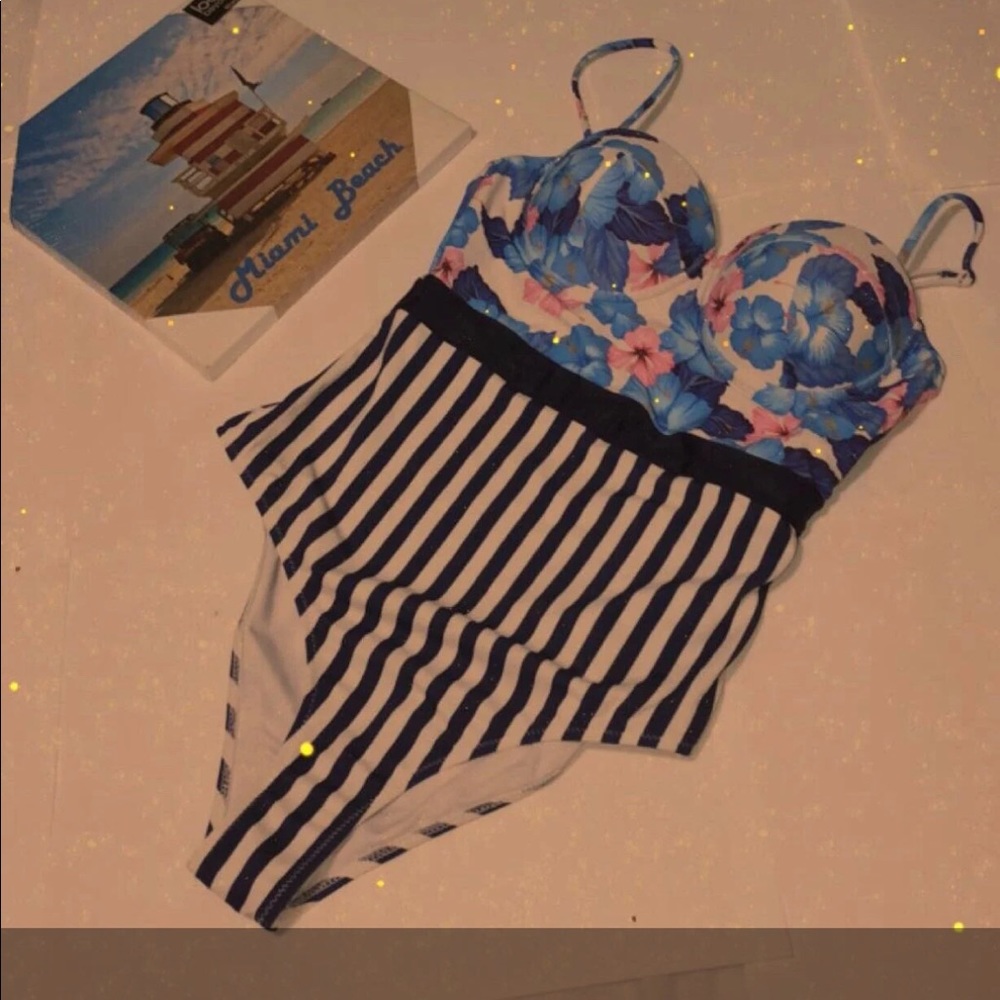 Floral Printing One-piece Swimsuit